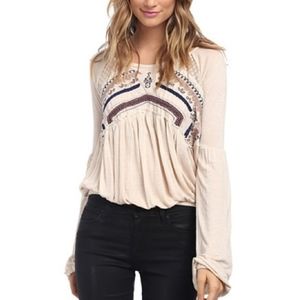 Free People Boho Long Sleeve Top